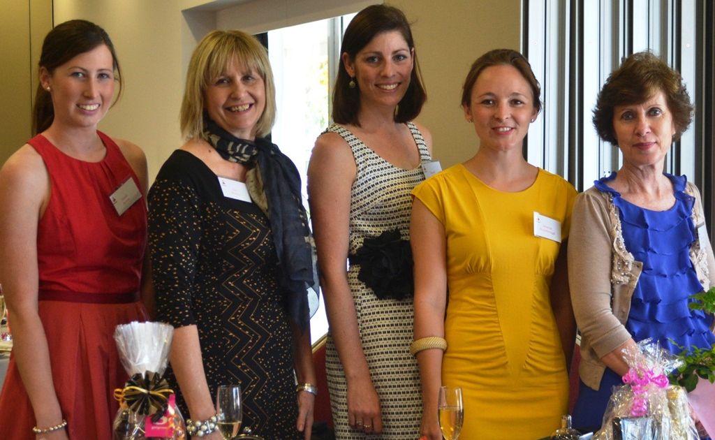 SALUTE: Rabobank ladies Sarah Barron, Gen McAulay, Naiomi Clark, Bec Mickelborough and Madonna Moroney celebrating International Rural Women's Day at a ladies lunch on Tuesday. SALUTE: Rabobank ladies Sarah Barron, Gen McAulay, Naiomi Clark, Bec Mickelborough and Madonna Moroney celebrating International Rural Women's Day at a ladies lunch on Tuesday.