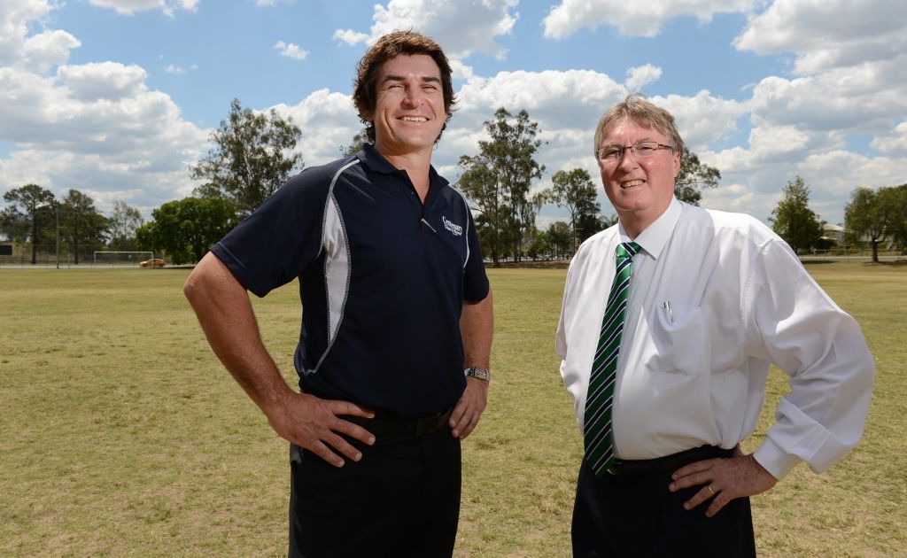 Western Pride Football Club chairman Kym Wickstein (right) seen here with club GM Pat Boyle. Western Pride Football Club chairman Kym Wickstein (right) seen here with club GM Pat Boyle.