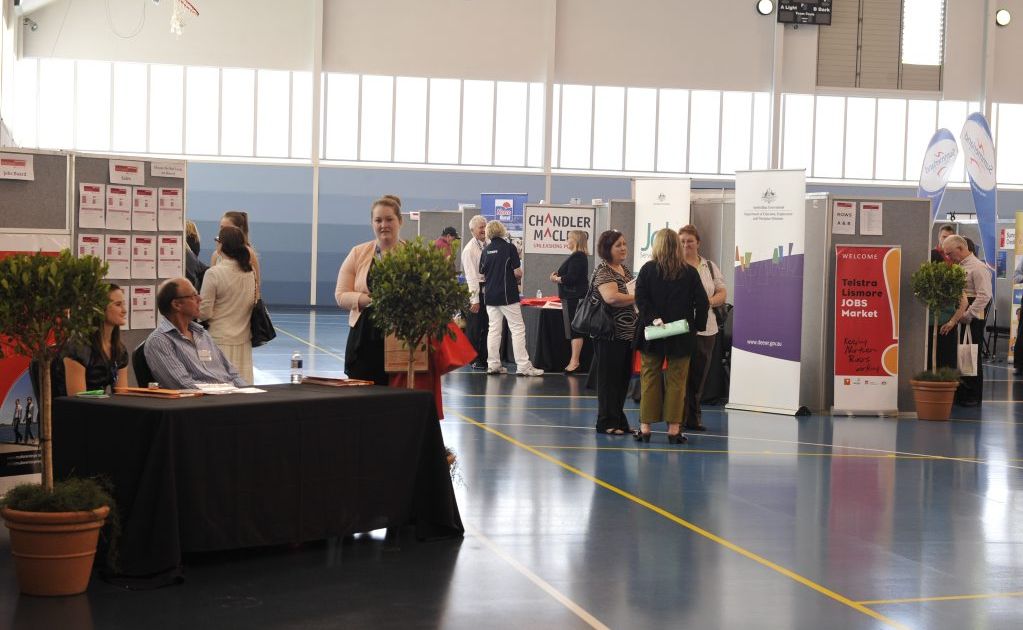 Telstra Lismore Jobs Market at the Goonellabah Sports and Aquatic Centre. Telstra Lismore Jobs Market at the Goonellabah Sports and Aquatic Centre.