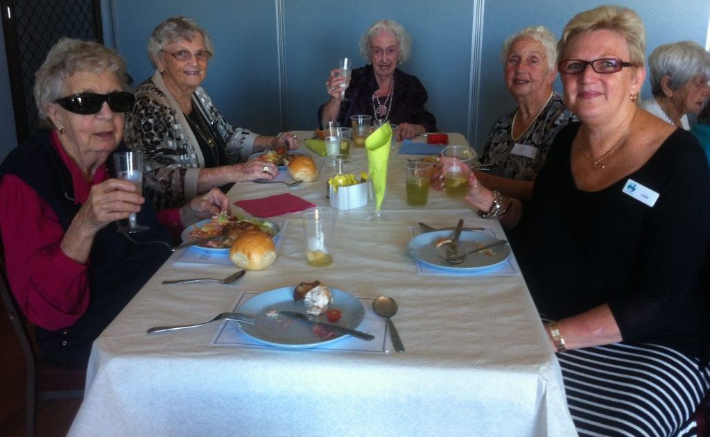 Clients Mary Shaw, Elspeth Vernon, Valerie Steele, Pat Winkel and committee member Judie Vernon. Photo: Contributed Clients Mary Shaw, Elspeth Vernon, Valerie Steele, Pat Winkel and committee member Judie Vernon. Photo: Contributed