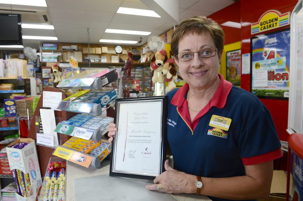 Norelle Weight from the Montville Village News has won a Carer Friendly Business Award, Warren Lynam / Sunshine Coast Daily Norelle Weight from the Montville Village News has won a Carer Friendly Business Award, Warren Lynam / Sunshine Coast Daily