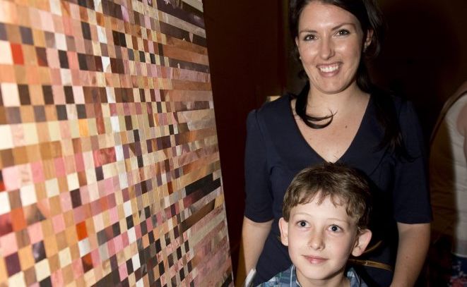 The Range arts festival co-ordinator Ashleigh Bunter with Jack Bunter at the official launch. The Range arts festival co-ordinator Ashleigh Bunter with Jack Bunter at the official launch.