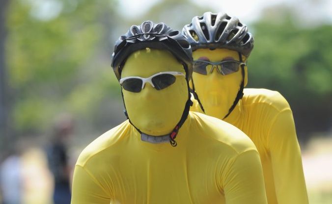 Chris Barnes and Steven Schofield hit the bike leg during last year's Col Pearce Corporate Triathlon. Chris Barnes and Steven Schofield hit the bike leg during last year's Col Pearce Corporate Triathlon.