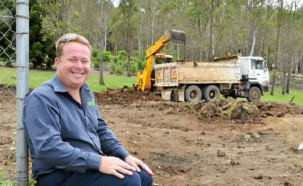 GETTING WASTED: Lismore Council’s waste operations co-ordinator Kevin Trustum at the site of the new Environment Education Centre. GETTING WASTED: Lismore Council’s waste operations co-ordinator Kevin Trustum at the site of the new Environment Education Centre.