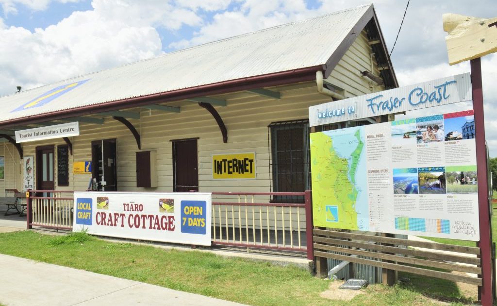 Tiaro was on the only visitor information centre to show an increase in numbers. Tiaro was on the only visitor information centre to show an increase in numbers.