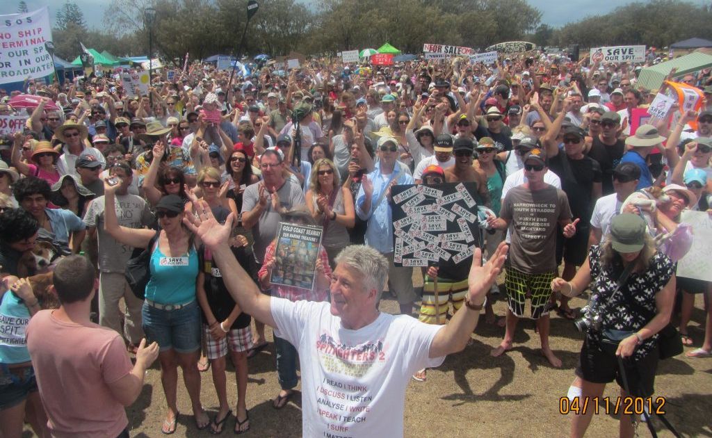 The Save Our Spit protest. The Save Our Spit protest.