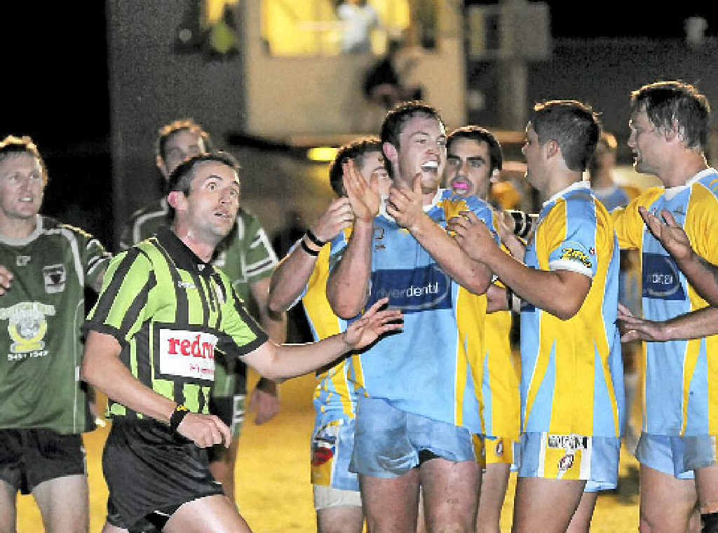 The Gympie Devils at Jack Stokes Oval where lighting issues caused a ‘brown out’ and stopped play more than once this year (left). The Gympie Devils at Jack Stokes Oval where lighting issues caused a ‘brown out’ and stopped play more than once this year (left).