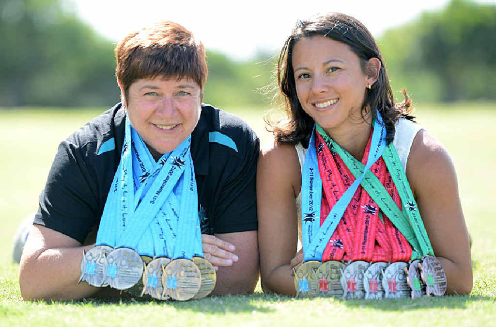 Karel McClintock and Sheril Buchanan went well at the Pan Pacific Masters Games. Karel McClintock and Sheril Buchanan went well at the Pan Pacific Masters Games.