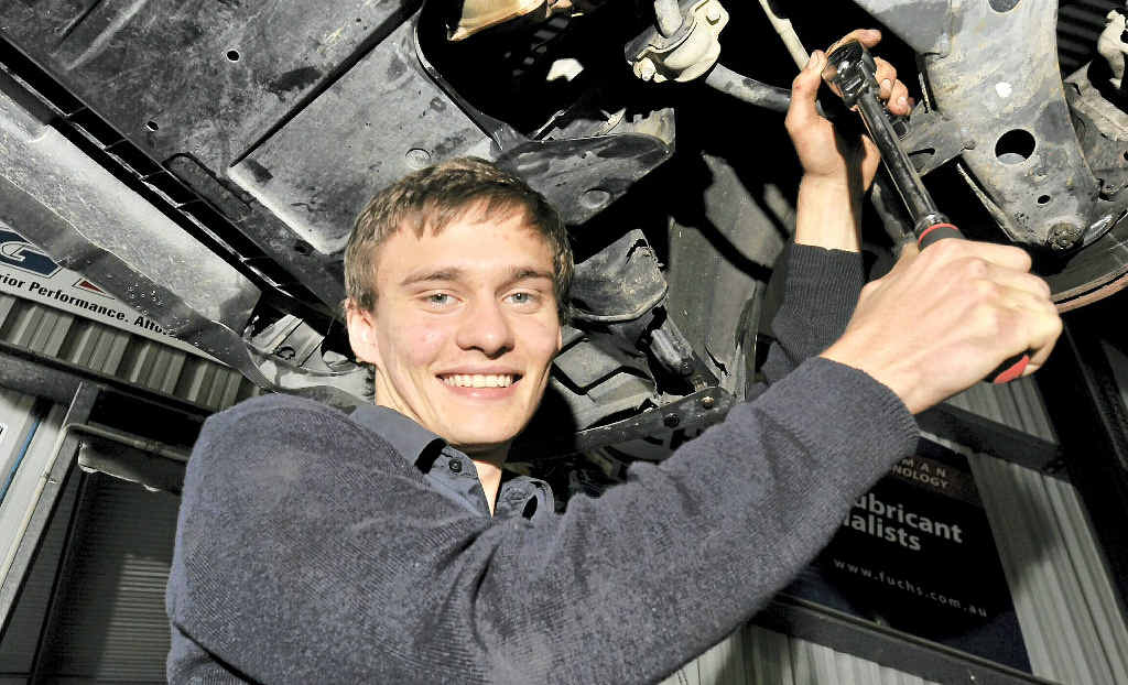 HOPING TO BE IN THE PITS: Tom Rann of Springrove is one of five to trial with V8 Supercar team Ford Performance Racing. HOPING TO BE IN THE PITS: Tom Rann of Springrove is one of five to trial with V8 Supercar team Ford Performance Racing.