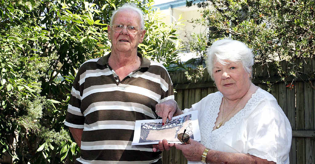 SHOCK AND AWE: Kevin and Coral Sturgess want to stop a Sundale retirement resort being built on Coolum sporting fields at the back of their property. SHOCK AND AWE: Kevin and Coral Sturgess want to stop a Sundale retirement resort being built on Coolum sporting fields at the back of their property.