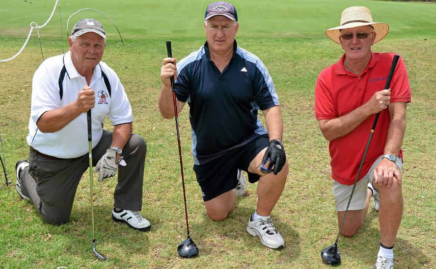 Warwick Cowboys reps Brian Sullivan and Danny Lyons and Warwick Golf Club president Don Stewart are seeking more nominations for the Cowboys’ day. Warwick Cowboys reps Brian Sullivan and Danny Lyons and Warwick Golf Club president Don Stewart are seeking more nominations for the Cowboys’ day.