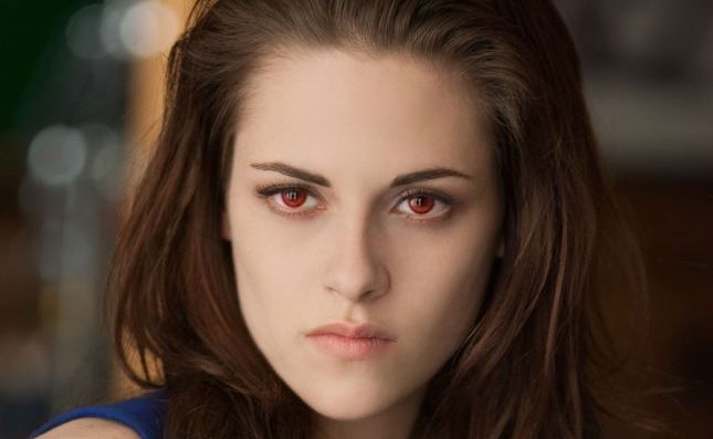Kristen Stewart in a scene from the movie The Twilight Saga: Breaking Dawn - Part 2. Kristen Stewart in a scene from the movie The Twilight Saga: Breaking Dawn - Part 2.