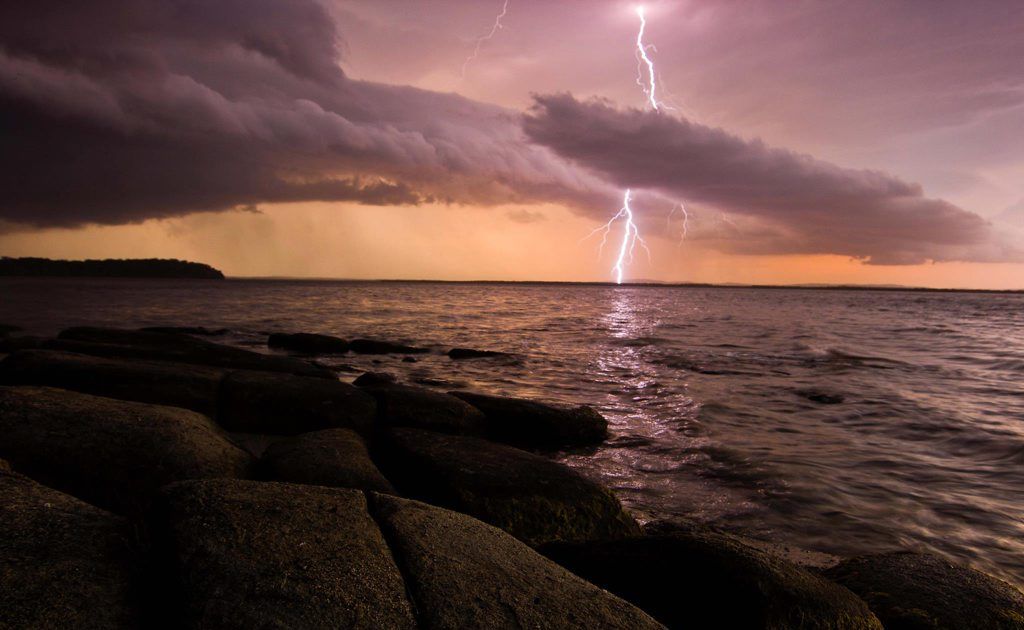 The storm over Lake Wooleweyah. Photo: Cynthia Bodycote The storm over Lake Wooleweyah. Photo: Cynthia Bodycote