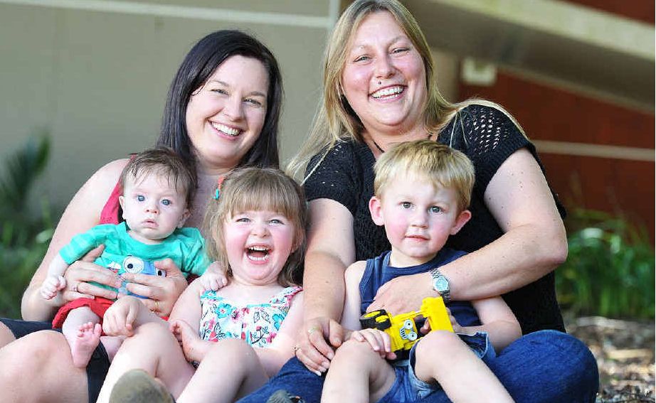 FIFO Friends: Oscar McGrath and Pru Bishop (right) will be joined by Riley Goddard, Ellen and Sophie Stirling at the first Fly In Fly Out (FIFO) Families Ipswich branch meeting next Saturday. FIFO Friends: Oscar McGrath and Pru Bishop (right) will be joined by Riley Goddard, Ellen and Sophie Stirling at the first Fly In Fly Out (FIFO) Families Ipswich branch meeting next Saturday.