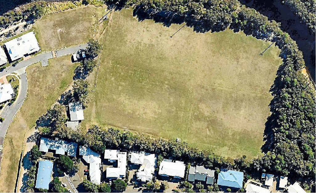 ALL UP IN THE AIR: An aerial view of the Springfield Ave homes backing on to the sporting fields site on which Sundale wants to build a retirement resort. ALL UP IN THE AIR: An aerial view of the Springfield Ave homes backing on to the sporting fields site on which Sundale wants to build a retirement resort.