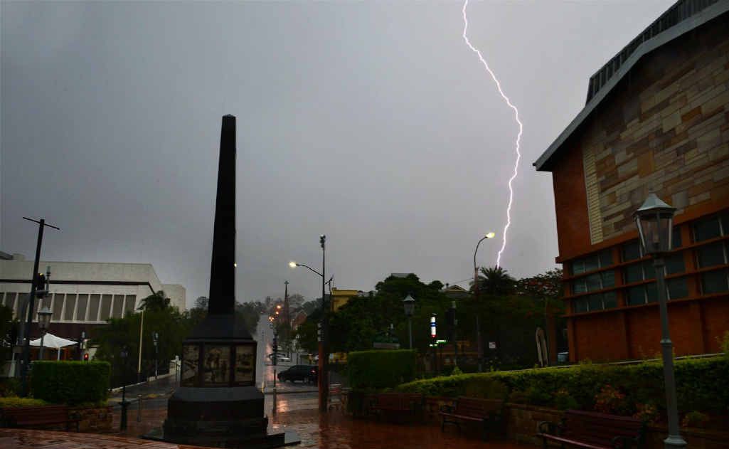 DOWNPOUR: Lightning and heavy rains hit the region as predicted. DOWNPOUR: Lightning and heavy rains hit the region as predicted.