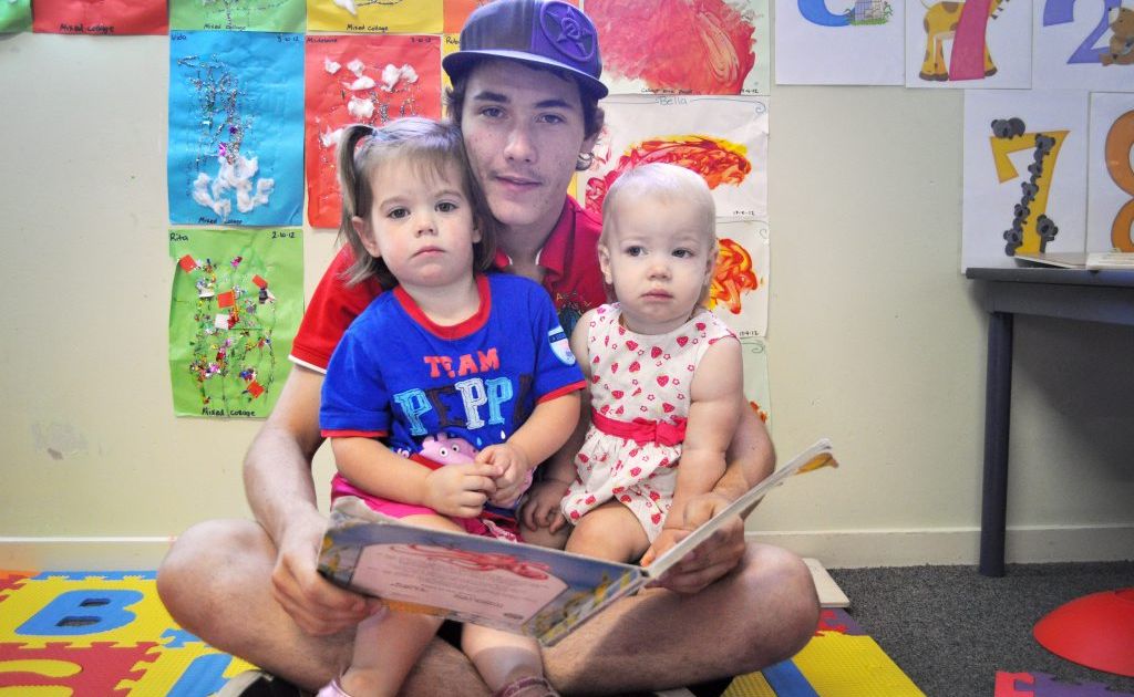 GOOD FUN: Cory Lloyd has chosen a career in childcare at the All About Kids Early Learning Centre in Eagleby. Photo: Ashleigh Howarth / The Reporter GOOD FUN: Cory Lloyd has chosen a career in childcare at the All About Kids Early Learning Centre in Eagleby. Photo: Ashleigh Howarth / The Reporter