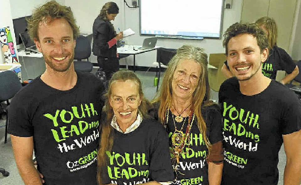 YOUTH LEADERS: Nimbin facilitators Adam Guise, Gail Clarke, Moksha and Paul Daley. YOUTH LEADERS: Nimbin facilitators Adam Guise, Gail Clarke, Moksha and Paul Daley.