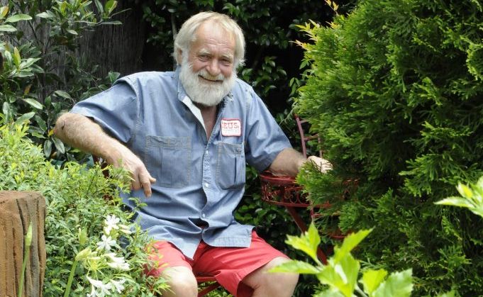 Roy Brunner during a quiet moment between visitors during the Open Garden to raise funds for the Toowoomba Hospice at 161 Geddes Street. Photo: Bev Lacey / The Chronicle Roy Brunner during a quiet moment between visitors during the Open Garden to raise funds for the Toowoomba Hospice at 161 Geddes Street. Photo: Bev Lacey / The Chronicle