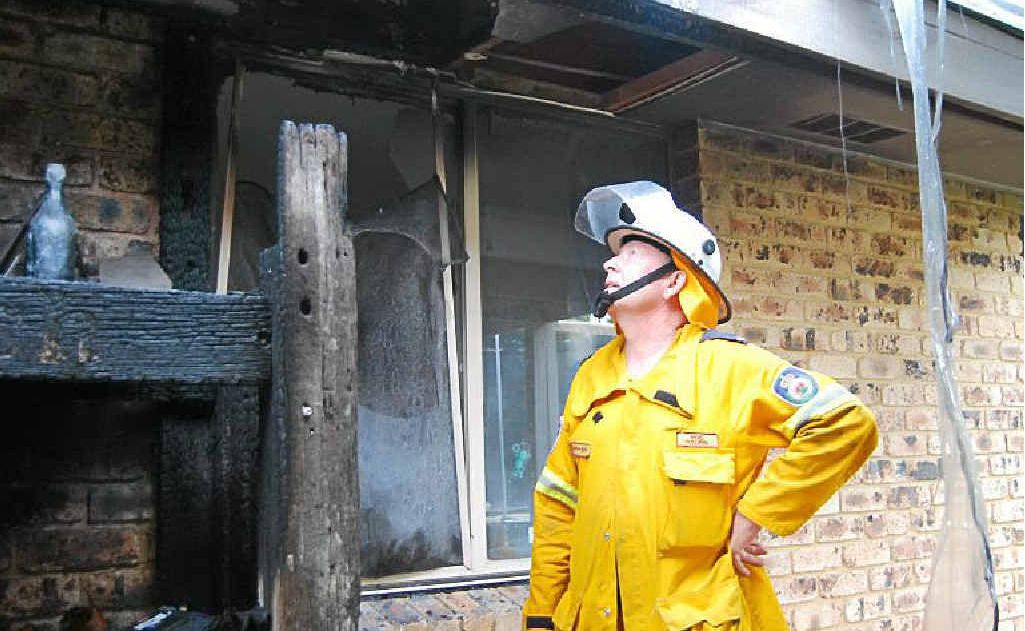 Rod Halpin, Deputy Captain of the Byron Bay Rural Fire Brigade whose quick action saved his next-door neighbour’s house from burning down at Beech Drive, Suffolk Park on Sunday afternoon. Rod Halpin, Deputy Captain of the Byron Bay Rural Fire Brigade whose quick action saved his next-door neighbour’s house from burning down at Beech Drive, Suffolk Park on Sunday afternoon.