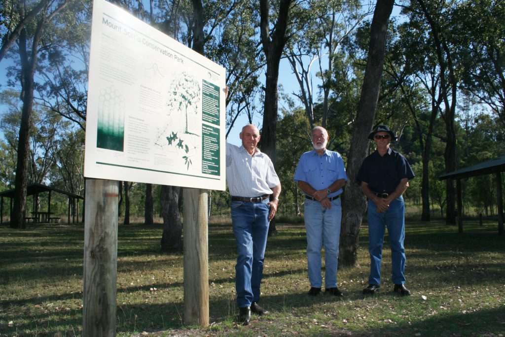 Thangool Inc president Ken Stanley, John Griffiths and vice-president David Bawden hope this latest push to have camping allowed at Mt Scoria is successful. Thangool Inc president Ken Stanley, John Griffiths and vice-president David Bawden hope this latest push to have camping allowed at Mt Scoria is successful.