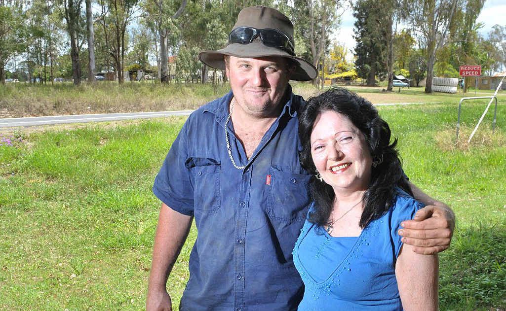 FAMILY SUPPORT: Clint Wilson with his mum Mary Wilson at the same stretch of the Cunningham Highway where Mary was involved in a traffic accident in 1987 which killed one woman and left Mary in hospital for three months. Clint witnessed the accident. FAMILY SUPPORT: Clint Wilson with his mum Mary Wilson at the same stretch of the Cunningham Highway where Mary was involved in a traffic accident in 1987 which killed one woman and left Mary in hospital for three months. Clint witnessed the accident.