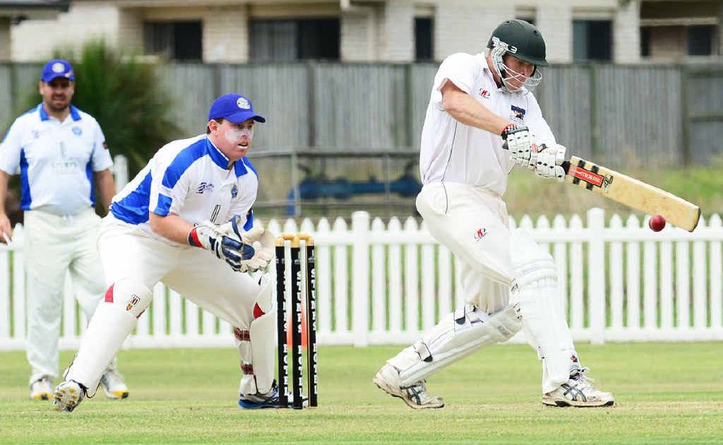 TERRIFIC TON: Laidley batsman Michael Sippel takes charge during his record-breaking century at Bichel Oval. TERRIFIC TON: Laidley batsman Michael Sippel takes charge during his record-breaking century at Bichel Oval.