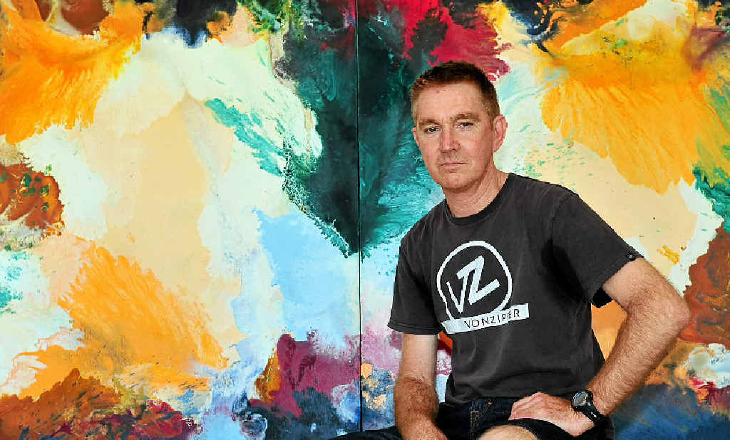 SECOND CHANCE: Double lung transplant recipient and artist Shaun Wake-Mazey. SECOND CHANCE: Double lung transplant recipient and artist Shaun Wake-Mazey.