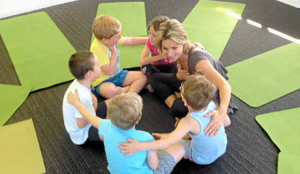 LOTS OF FUN: Amanda Richards conducts Jungle Kids Yoga classes specifically adapted for children. LOTS OF FUN: Amanda Richards conducts Jungle Kids Yoga classes specifically adapted for children.