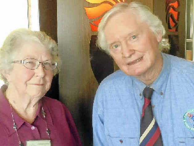 STRONG SUPPORT: Jeanette Alfredson with Dr Richard Hudson. STRONG SUPPORT: Jeanette Alfredson with Dr Richard Hudson.