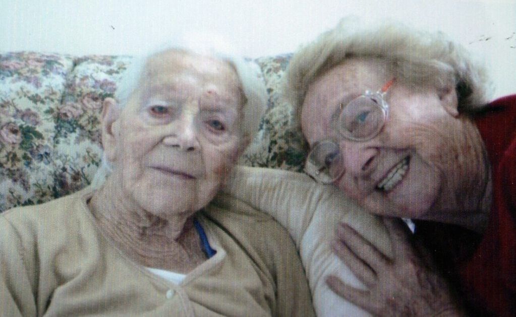 The last picture Betty Wicks had taken with her mother Georgina May Wicks before she died. Mrs Wicks was informed she had to return half of her mother last pension two weeks after the elderlly woman died. The last picture Betty Wicks had taken with her mother Georgina May Wicks before she died. Mrs Wicks was informed she had to return half of her mother last pension two weeks after the elderlly woman died.