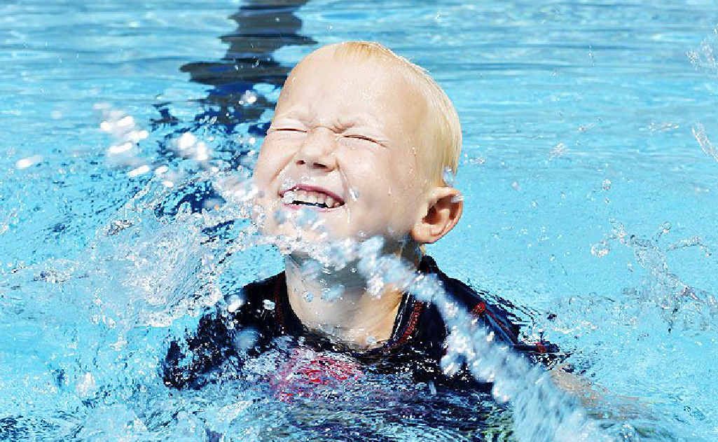 IT’S COOL: Swedish visitor Fredrik Stromblad, 5, cools down at Bundamba Swim Centre. IT’S COOL: Swedish visitor Fredrik Stromblad, 5, cools down at Bundamba Swim Centre.