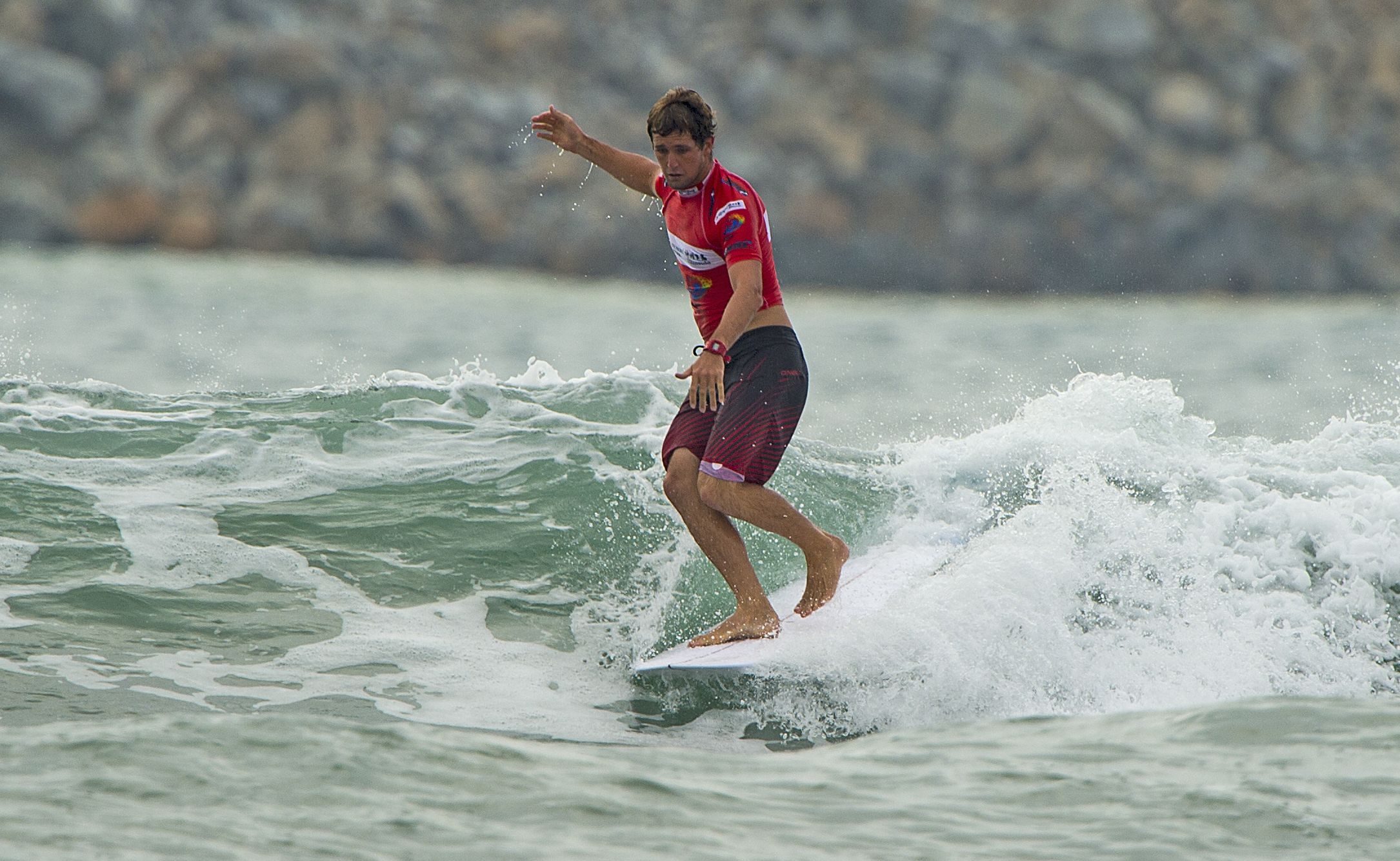 Emerald Beach's Harley Ingleby continues his world championship assault at the ShenZou Peninsular Pro in China with a win against Long Board Legend Robert Weaver. Emerald Beach's Harley Ingleby continues his world championship assault at the ShenZou Peninsular Pro in China with a win against Long Board Legend Robert Weaver.
