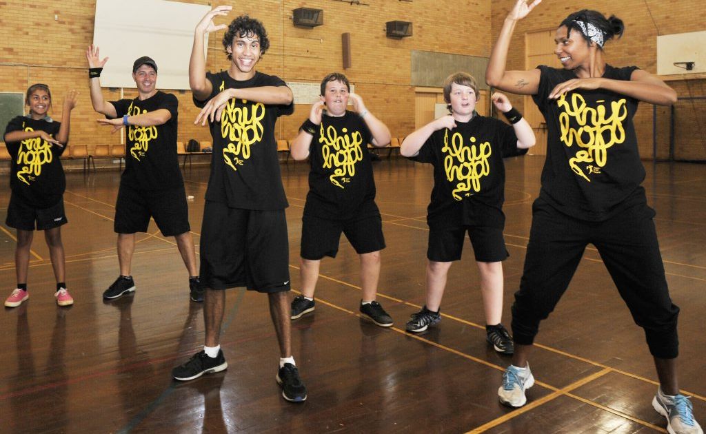 From left, Lala Glew, Michael Farah, Milika Marika,Jake Collins, Craig Price and Shari Togo. Indigenous Hip Hop Program, at Kadina high school in Goonellabah. From left, Lala Glew, Michael Farah, Milika Marika,Jake Collins, Craig Price and Shari Togo. Indigenous Hip Hop Program, at Kadina high school in Goonellabah.