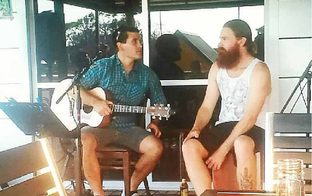 Ryan Martin and Ben Flavell play two Grafton shows this weekend but Ben may be minus a luscious red beard by Saturday. Ryan Martin and Ben Flavell play two Grafton shows this weekend but Ben may be minus a luscious red beard by Saturday.