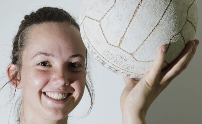 Lauren Yager of Wollongbar the lastest NSW Goal Attack and Goal Shooter Under 17 netball player. Photo Jay Cronan / The Northern Star Lauren Yager of Wollongbar the lastest NSW Goal Attack and Goal Shooter Under 17 netball player. Photo Jay Cronan / The Northern Star