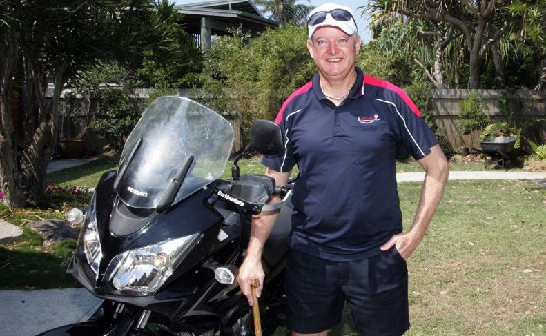 ON THE ROAD: Wayne Porter during The Great Australian Ride. contributed ON THE ROAD: Wayne Porter during The Great Australian Ride. contributed