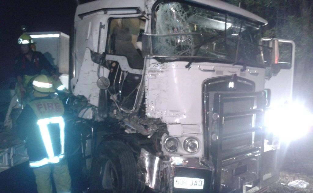 Truck accident in Woodburn early this morning. Photo Contributed Truck accident in Woodburn early this morning. Photo Contributed