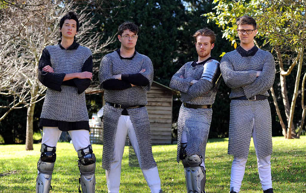 Gympie's reality star, Jason Newell, goes heavy metal with fellow geeks Cody, Chard and Dane. Gympie's reality star, Jason Newell, goes heavy metal with fellow geeks Cody, Chard and Dane.
