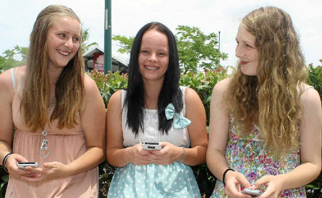 Teenagers Merinda Edmunds, Keisha McWhinney and Alecia Holmes say texting is an integral part of their lives. Teenagers Merinda Edmunds, Keisha McWhinney and Alecia Holmes say texting is an integral part of their lives.