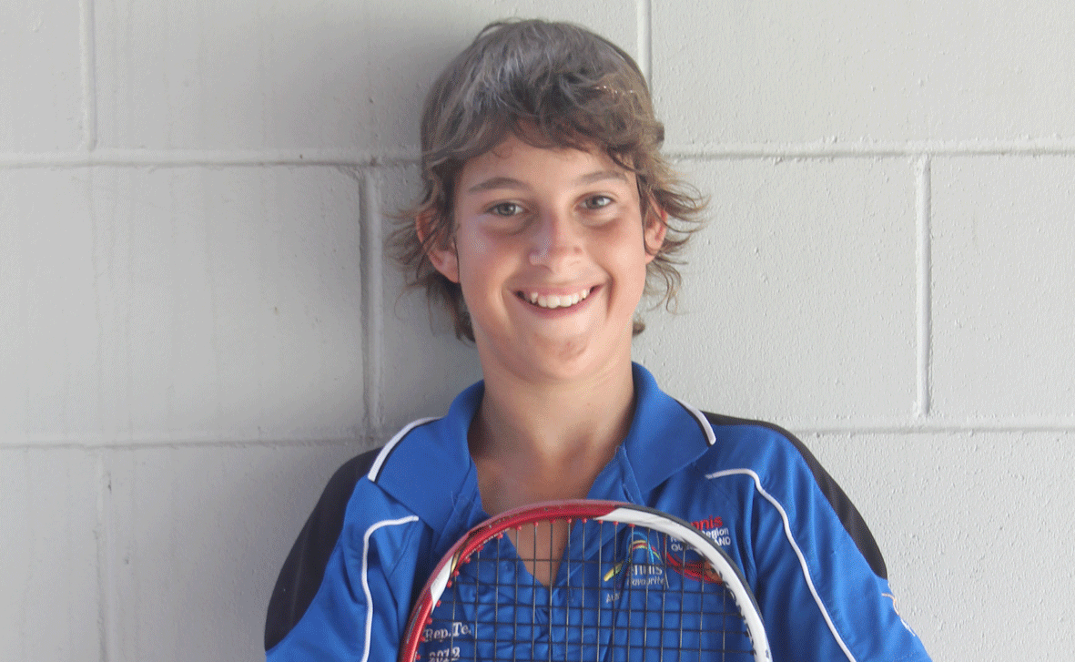 LEARNIGN THE WAY: 15-year-old student Trent Murray has been doing work experience with Jenny and Jaime Kirkman this week to learn more about being a tennis coach.
LEARNIGN THE WAY: 15-year-old student Trent Murray has been doing work experience with Jenny and Jaime Kirkman this week to learn more about being a tennis coach.