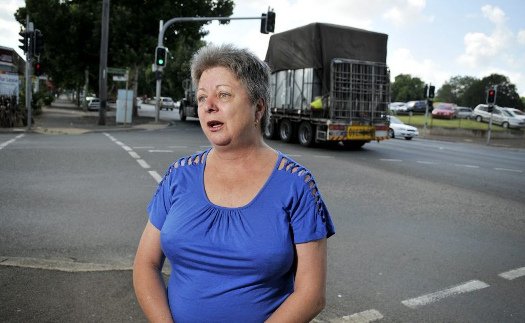 Courier driver and Toowoomba resident Nancy McCulloch is concerned about the number of wide loads passing through the city. Photo Dave Noonan / The Chronicle Courier driver and Toowoomba resident Nancy McCulloch is concerned about the number of wide loads passing through the city. Photo Dave Noonan / The Chronicle
