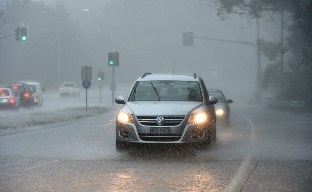 Wet weather in Currumbin. Photo: John Gass / Daily News Wet weather in Currumbin. Photo: John Gass / Daily News