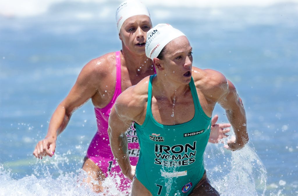 Ironwoman Series at Coolum Beach. Rebecca Creedy leaves the water Photo:Warren Lynam / Sunshine Coast Daily Ironwoman Series at Coolum Beach. Rebecca Creedy leaves the water Photo:Warren Lynam / Sunshine Coast Daily