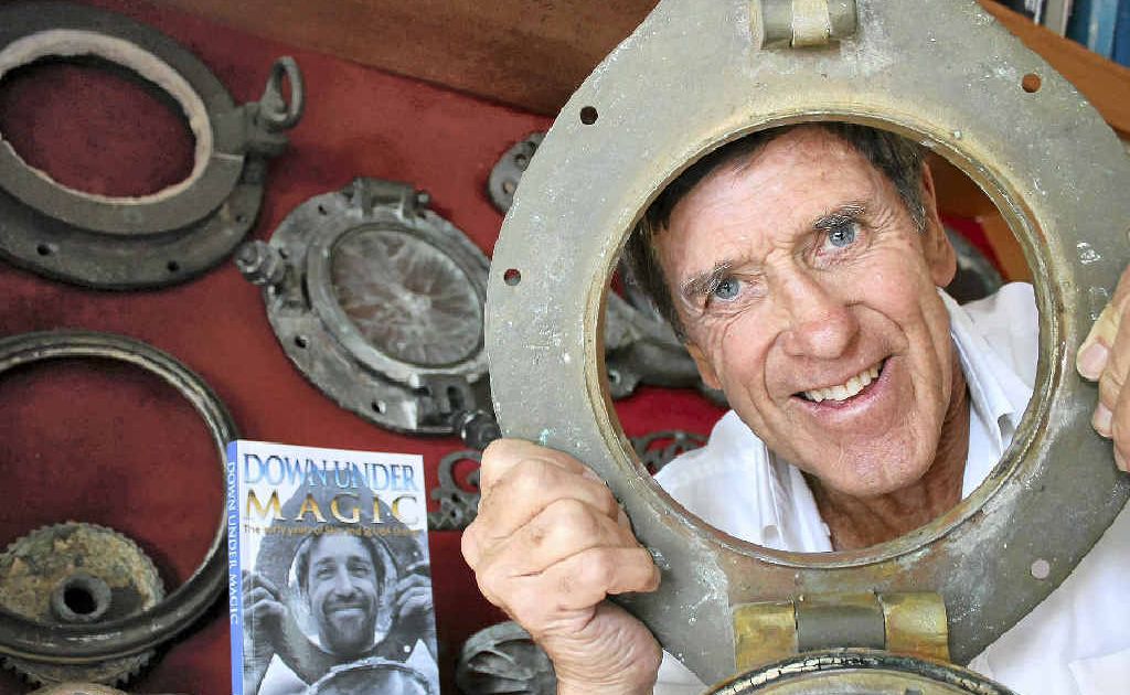 LIFE UNDER THE SEA: Alstonville man Bill Silvester has self-published an autobiography which chronicles a history of scuba diving in Australia. He is pictured with some early diving equipment. LIFE UNDER THE SEA: Alstonville man Bill Silvester has self-published an autobiography which chronicles a history of scuba diving in Australia. He is pictured with some early diving equipment.