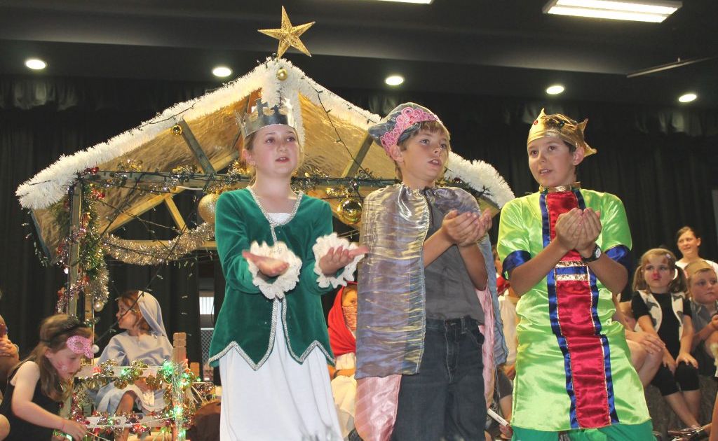 CAROLS NIGHT: Students from St Mary's Catholic College Annual Carols Night on Thursday (from left) Bridget McDonald, Leyton Brown and Harrison Lucas. CAROLS NIGHT: Students from St Mary's Catholic College Annual Carols Night on Thursday (from left) Bridget McDonald, Leyton Brown and Harrison Lucas.