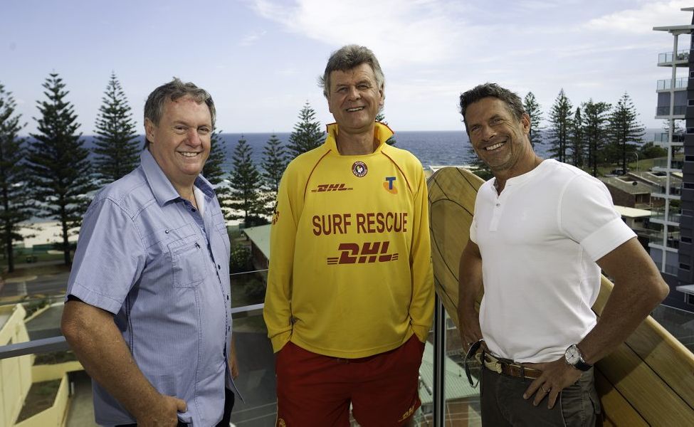 Craig Paddison, Mark Humphries and Michael Brosnan on the stunning penthouse balcony. Craig Paddison, Mark Humphries and Michael Brosnan on the stunning penthouse balcony.