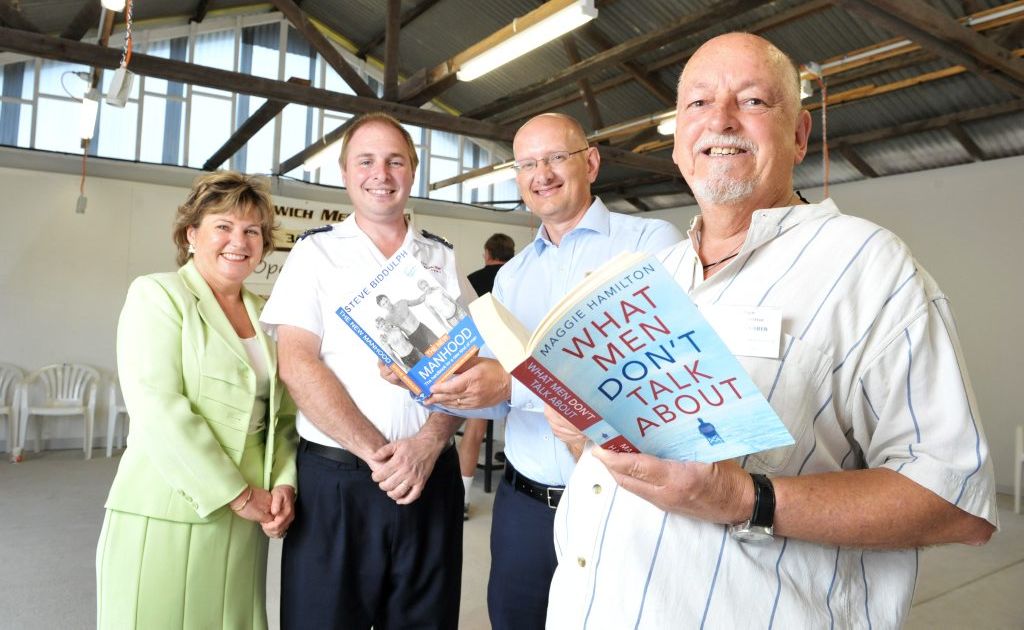 Jo Ann Miller, Brad Strong from the Salvation Army, Shayne Neumann and Ipswich Men's Shed's Dean Olafsen at the opening of the new Bundamba shed. Jo Ann Miller, Brad Strong from the Salvation Army, Shayne Neumann and Ipswich Men's Shed's Dean Olafsen at the opening of the new Bundamba shed.