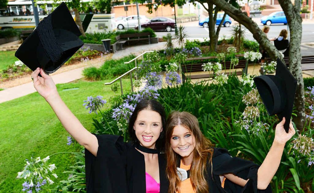 NURSING AMBITION: Nursing students Francesca McLeod and Amy Gibson. NURSING AMBITION: Nursing students Francesca McLeod and Amy Gibson.