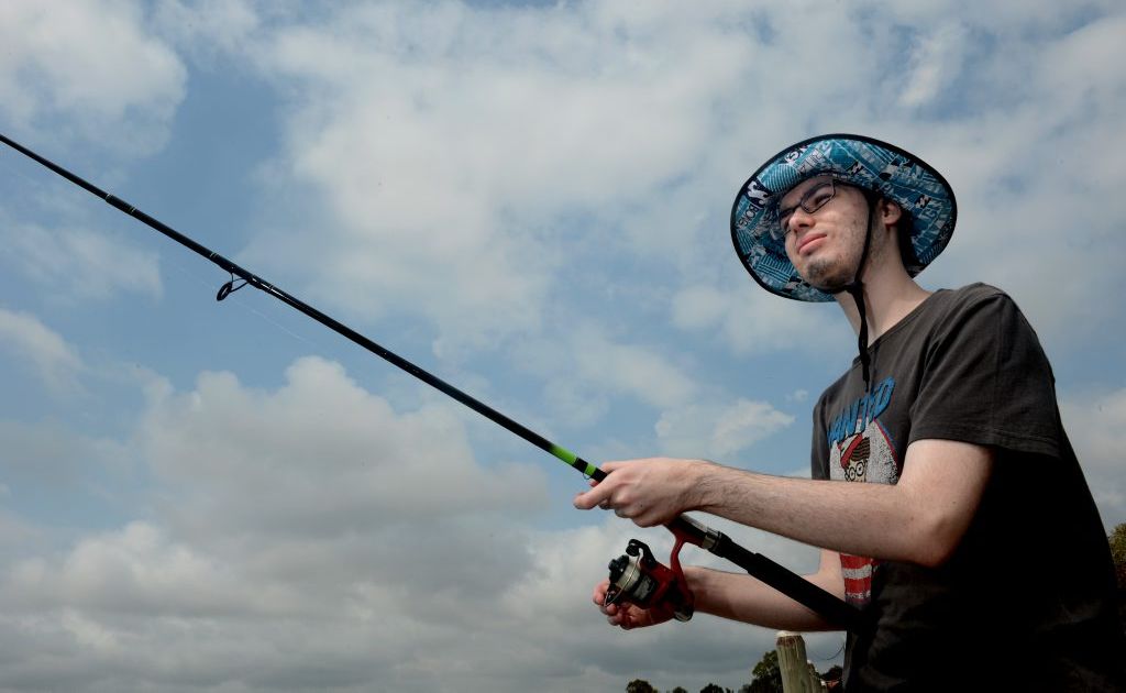 Tim Dreghorn is fishing at Kennedy Dr boat ramp. Photo: John Gass / Daily News Tim Dreghorn is fishing at Kennedy Dr boat ramp. Photo: John Gass / Daily News